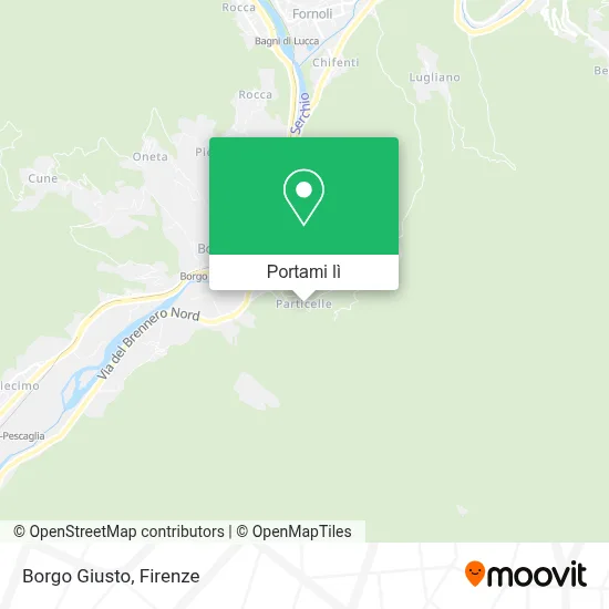 Mappa Borgo Giusto