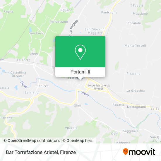 Mappa Bar Torrefazione Aristei