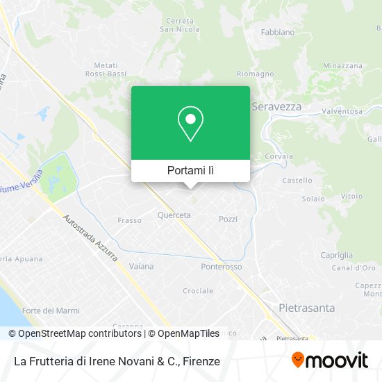 Mappa La Frutteria di Irene Novani & C.