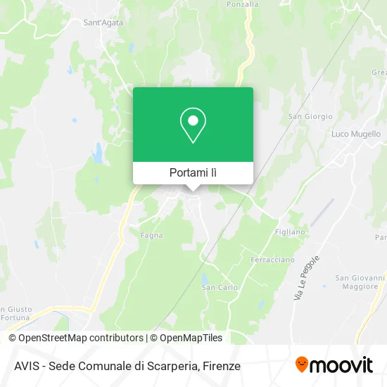 Mappa AVIS - Sede Comunale di Scarperia