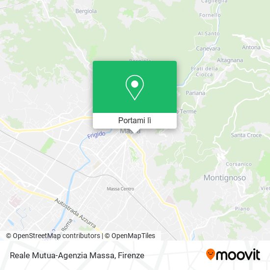 Mappa Reale Mutua-Agenzia Massa