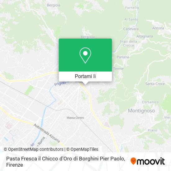 Mappa Pasta Fresca il Chicco d'Oro di Borghini Pier Paolo