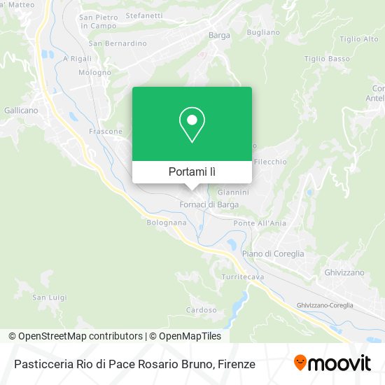 Mappa Pasticceria Rio di Pace Rosario Bruno