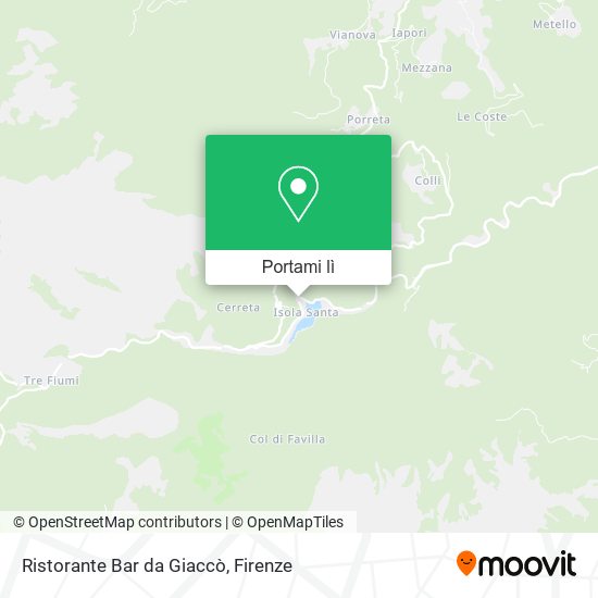 Mappa Ristorante Bar da Giaccò