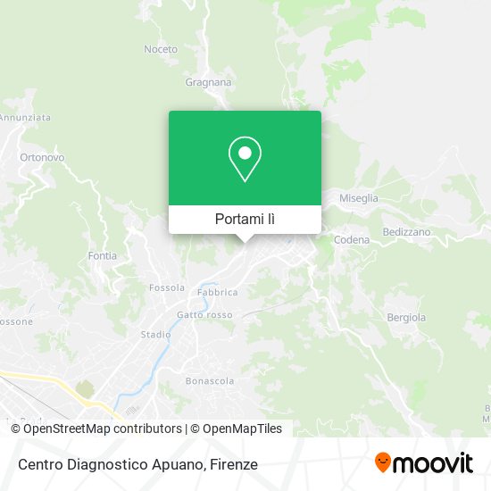 Mappa Centro Diagnostico Apuano