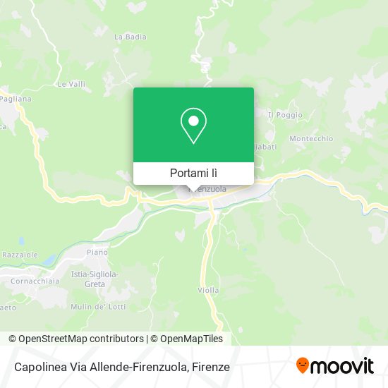 Mappa Capolinea Via Allende-Firenzuola