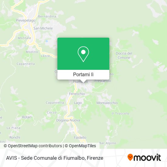 Mappa AVIS - Sede Comunale di Fiumalbo