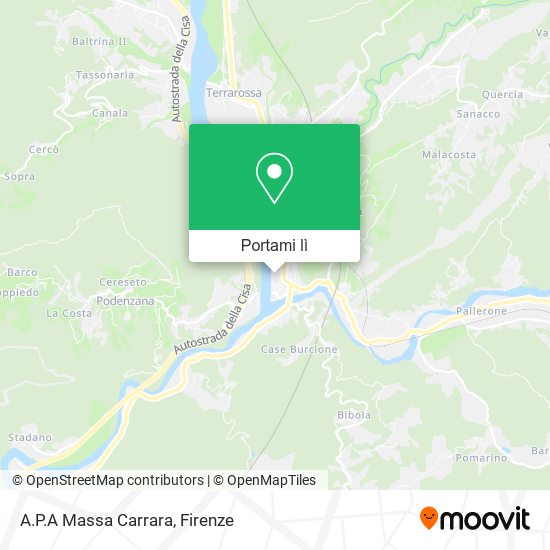 Mappa A.P.A Massa Carrara