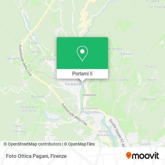 Mappa Foto Ottica Pagani