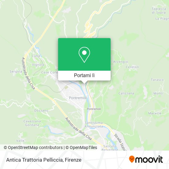 Mappa Antica Trattoria Pelliccia