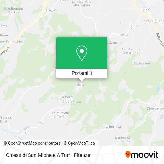 Mappa Chiesa di San Michele A Torri