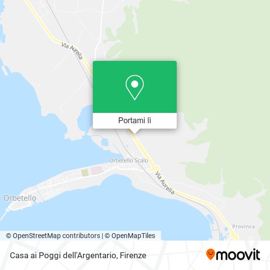 Mappa Casa ai Poggi dell'Argentario