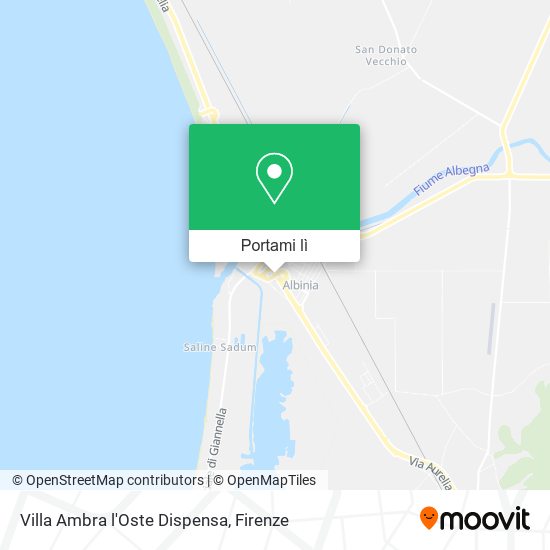 Mappa Villa Ambra l'Oste Dispensa