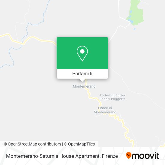 Mappa Montemerano-Saturnia House Apartment