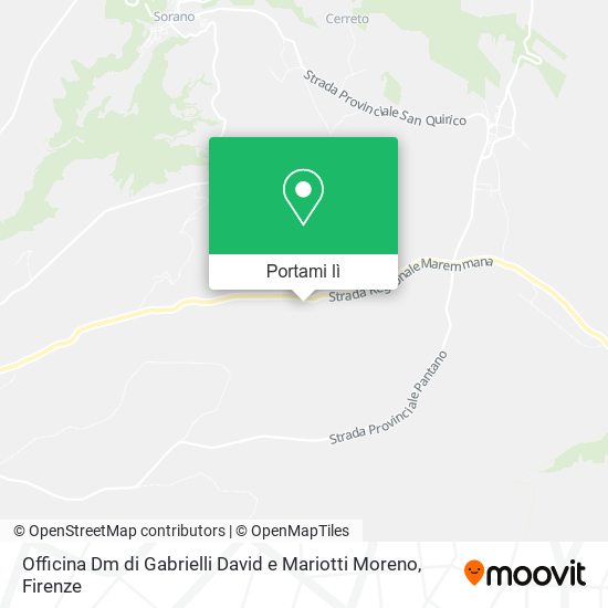 Mappa Officina Dm di Gabrielli David e Mariotti Moreno