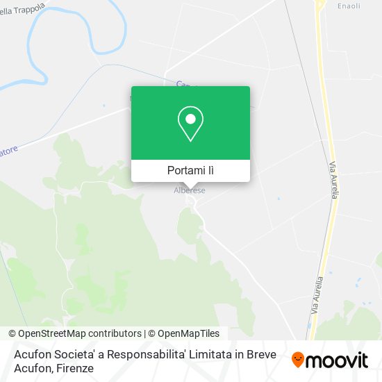 Mappa Acufon Societa' a Responsabilita' Limitata in Breve Acufon
