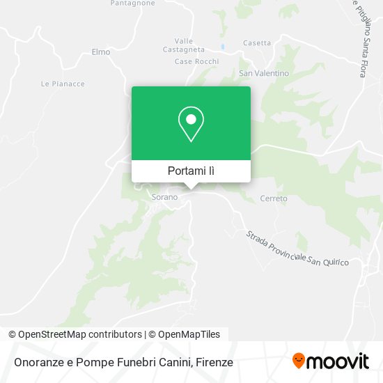 Mappa Onoranze e Pompe Funebri Canini