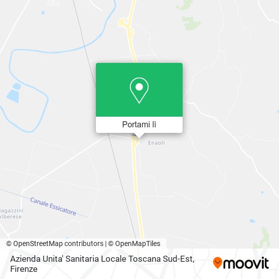 Mappa Azienda Unita' Sanitaria Locale Toscana Sud-Est