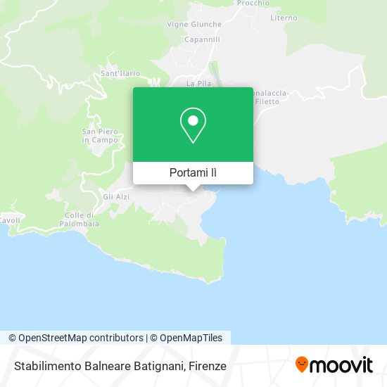 Mappa Stabilimento Balneare Batignani