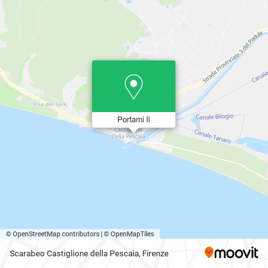 Mappa Scarabeo Castiglione della Pescaia