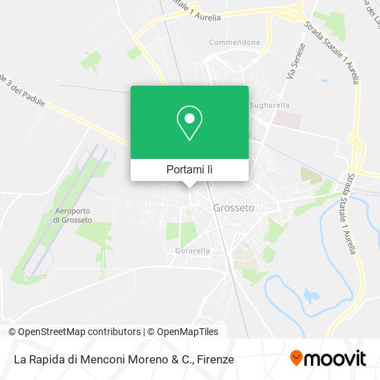 Mappa La Rapida di Menconi Moreno & C.
