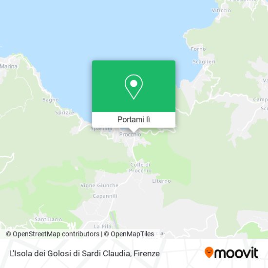 Mappa L'Isola dei Golosi di Sardi Claudia