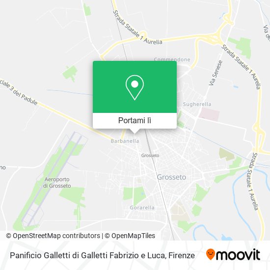 Mappa Panificio Galletti di Galletti Fabrizio e Luca