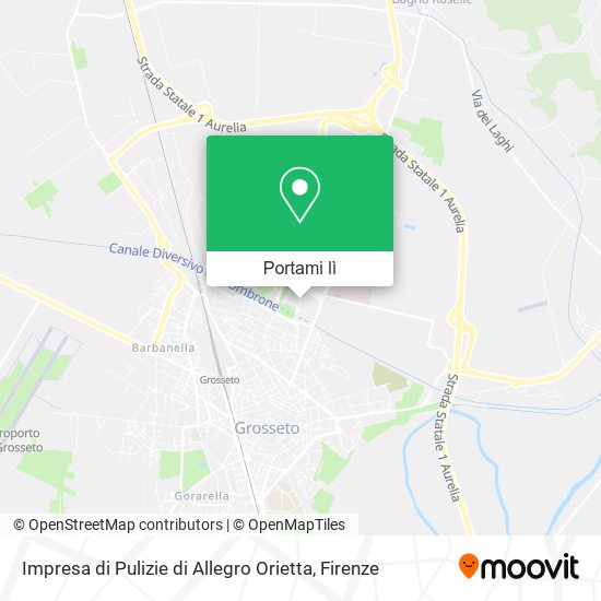 Mappa Impresa di Pulizie di Allegro Orietta