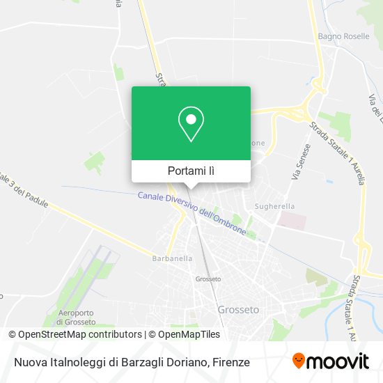 Mappa Nuova Italnoleggi di Barzagli Doriano