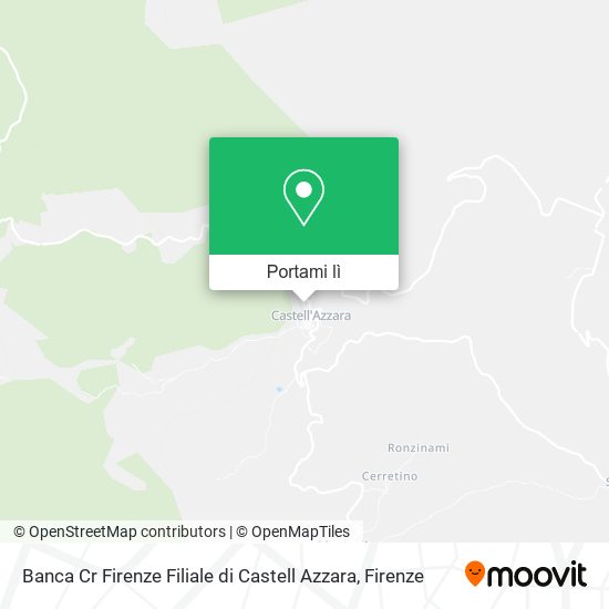 Mappa Banca Cr Firenze Filiale di Castell Azzara