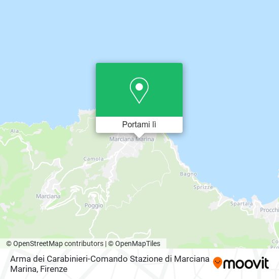 Mappa Arma dei Carabinieri-Comando Stazione di Marciana Marina