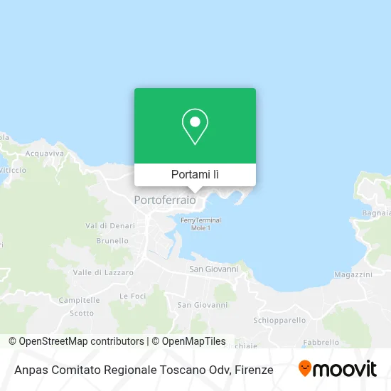 Mappa Anpas Comitato Regionale Toscano Odv