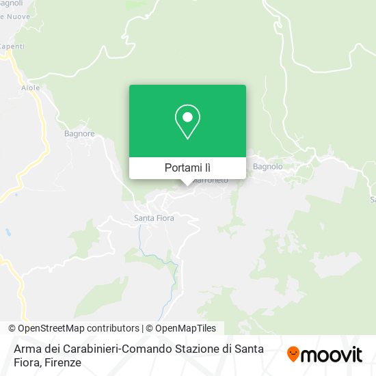 Mappa Arma dei Carabinieri-Comando Stazione di Santa Fiora