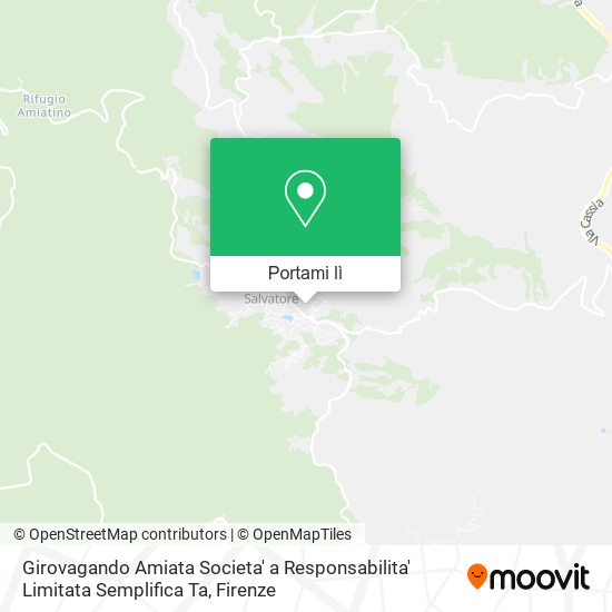 Mappa Girovagando Amiata Societa' a Responsabilita' Limitata Semplifica Ta