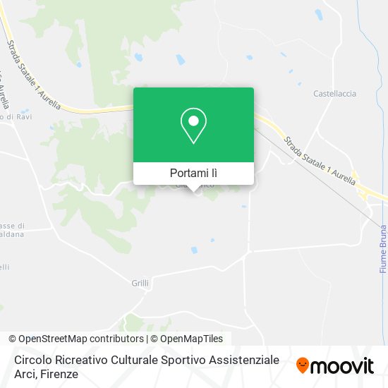 Mappa Circolo Ricreativo Culturale Sportivo Assistenziale Arci