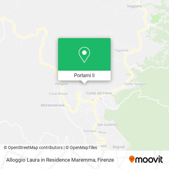 Mappa Alloggio Laura in Residence Maremma