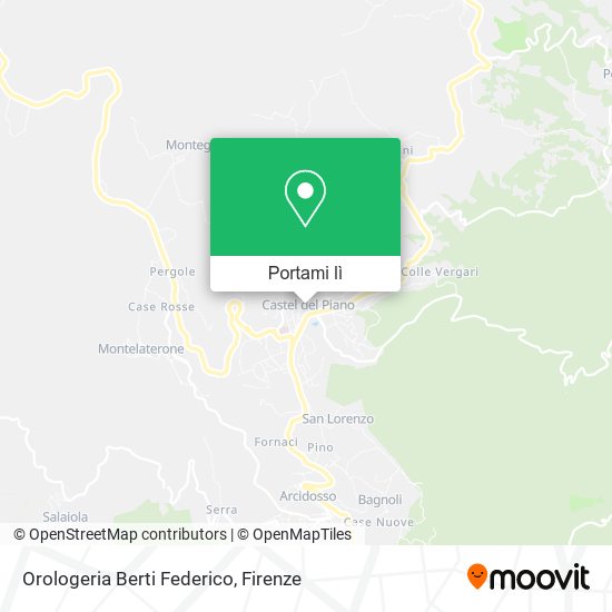 Mappa Orologeria Berti Federico