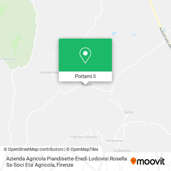 Mappa Azienda Agricola Piandisette-Eredi Lodovisi Rosella Ss-Soci Eta' Agricola