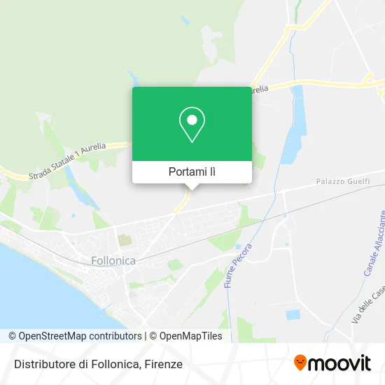 Mappa Distributore di Follonica