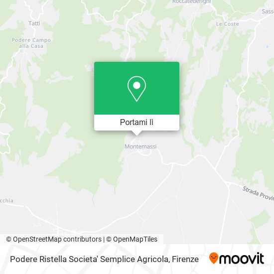 Mappa Podere Ristella Societa' Semplice Agricola