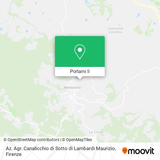 Mappa Az. Agr. Canalicchio di Sotto di Lambardi Maurizio
