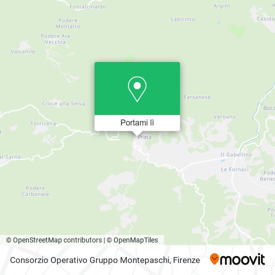 Mappa Consorzio Operativo Gruppo Montepaschi