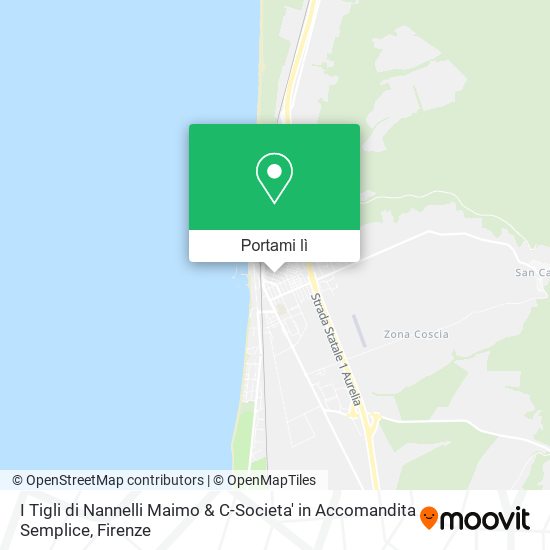 Mappa I Tigli di Nannelli Maimo & C-Societa' in Accomandita Semplice