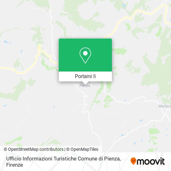 Mappa Ufficio Informazioni Turistiche Comune di Pienza