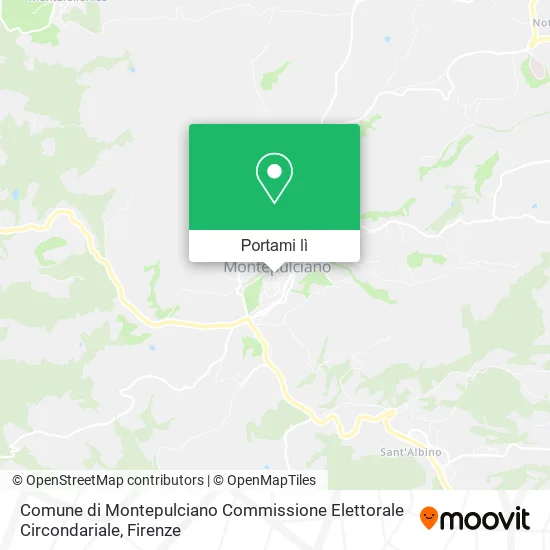 Mappa Comune di Montepulciano Commissione Elettorale Circondariale