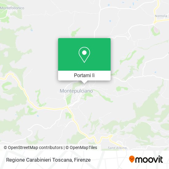 Mappa Regione Carabinieri Toscana