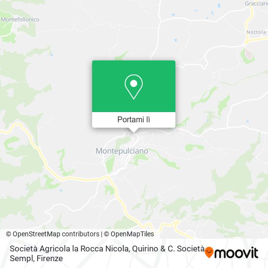 Mappa Società Agricola la Rocca Nicola, Quirino & C. Società Sempl