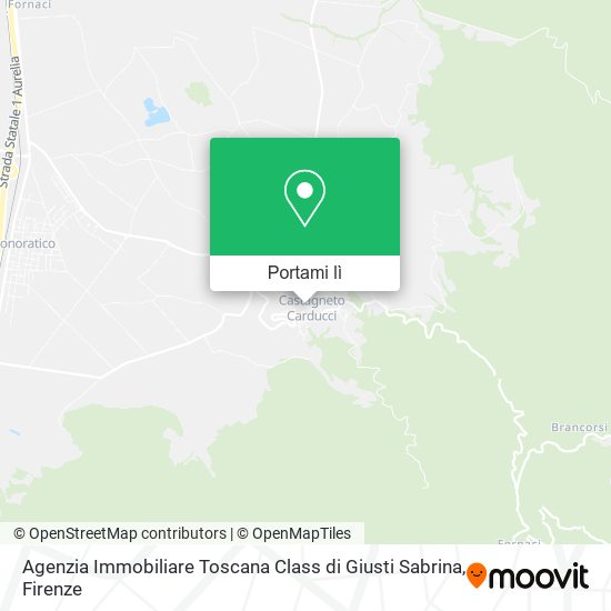 Mappa Agenzia Immobiliare Toscana Class di Giusti Sabrina