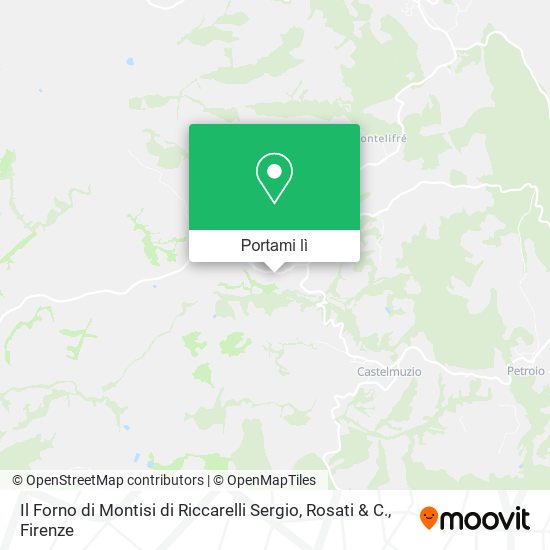 Mappa Il Forno di Montisi di Riccarelli Sergio, Rosati & C.
