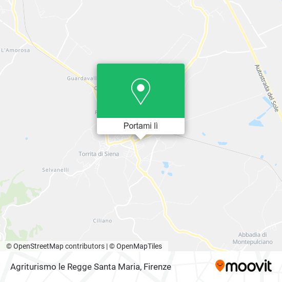 Mappa Agriturismo le Regge Santa Maria